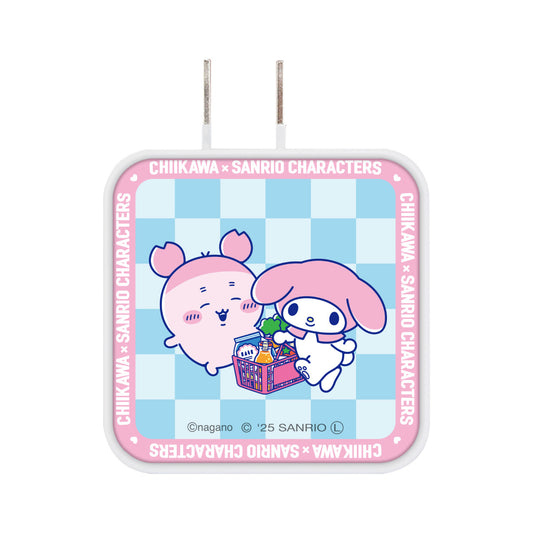 Chiikawa × Sanrio Characters USB/USB Type-C AC Adapter (Furuhonya & My Melody)