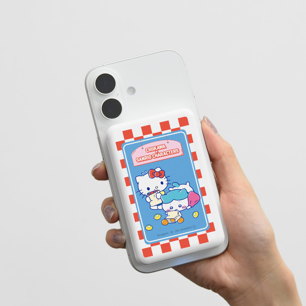 吉伊卡哇 × 三丽鸥角色 MagSafe兼容无线锂充电器5000mAh (哈奇喵 & 凯蒂猫)