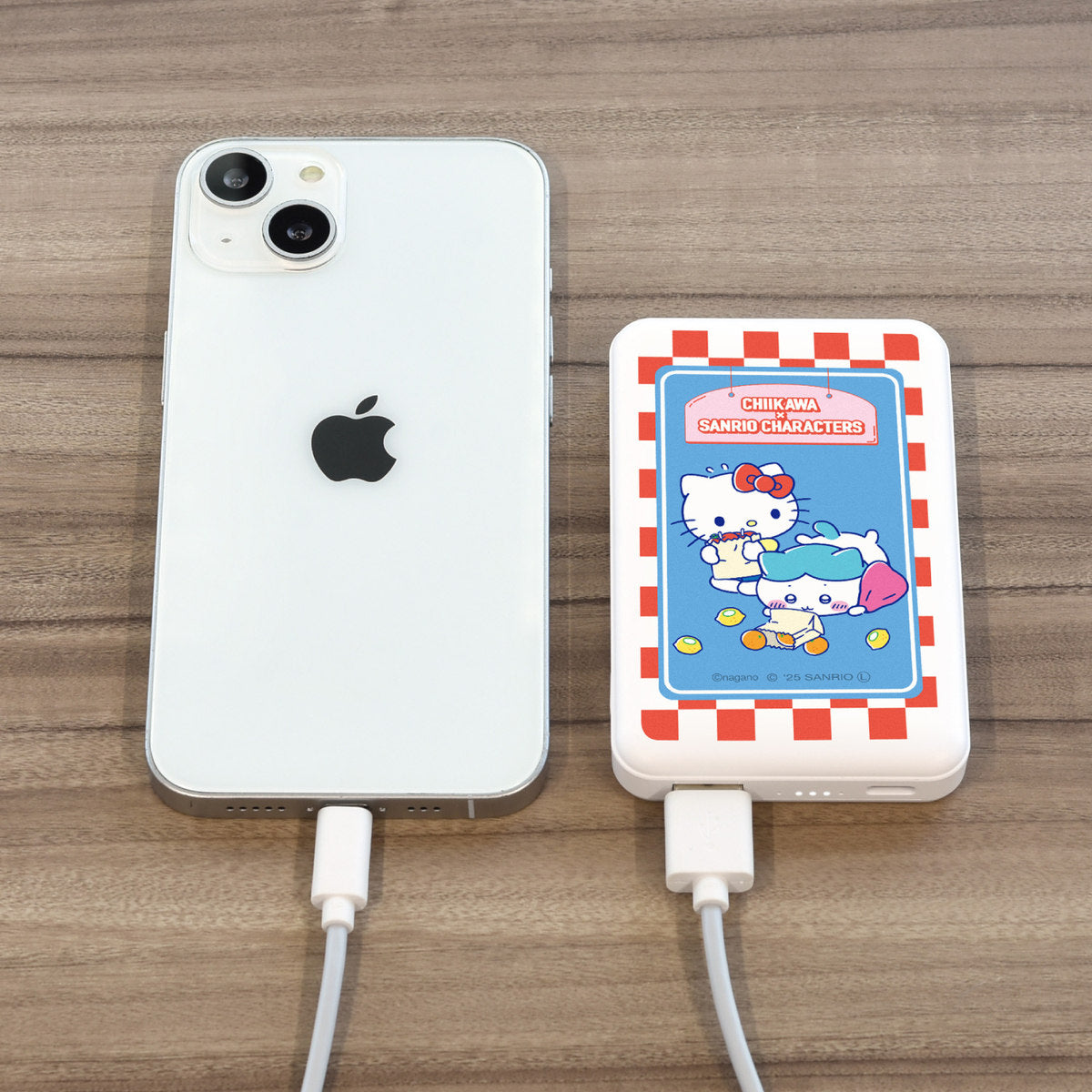 吉伊卡哇 × 三丽鸥角色 MagSafe兼容无线锂充电器5000mAh (哈奇喵 & 凯蒂猫)