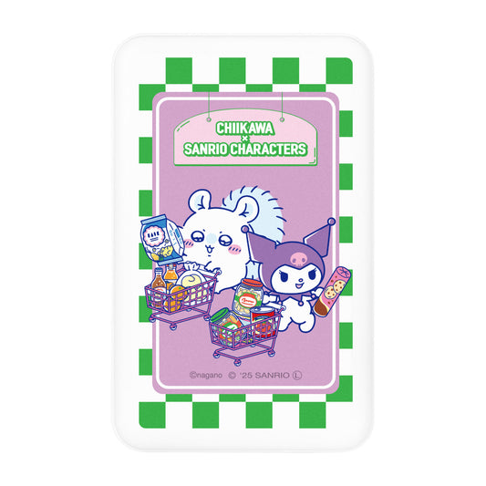 Chiikawa × Sanrio Characters MagSafe Wireless Lithium Charger 5000mAh (Momonga & Kuromi)
