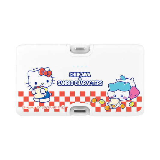 Chiikawa × Sanrio Characters Lightning/Type-C Connector Lithium-ion Charger 4000mAh (Hachiware & Hello Kitty)