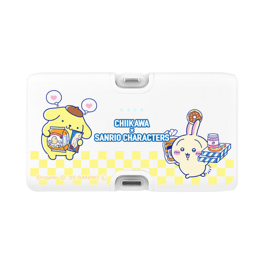 Chiikawa × Sanrio Characters Lightning/Type-C Connector Lithium-ion Charger 4000mAh (Usagi & Pompompurin)