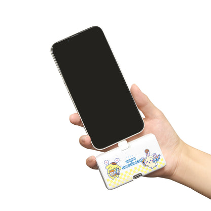 ちいかわ×サンリオキャラクターズ スーパーマーケットなLightning／Type-Cコネクタ付き リチウムイオン充電器 4000mAh（うさぎ＆ポムポムプリン）