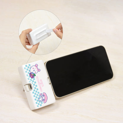 吉伊卡哇 × 三丽鸥角色 Lightning/Type-C接口锂离子充电器4000mAh (古本屋 & 美乐蒂)