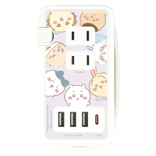 Chiikawa USB/USB Type-C Port AC Tap (Collection)