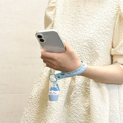 ちいかわ 3Dマスコット付きハンドストラップ（ハチワレ）