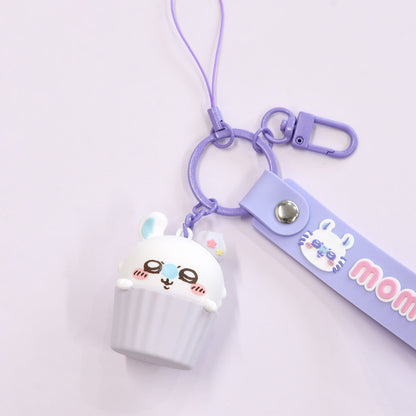 ちいかわ 3Dマスコット付きハンドストラップ（モモンガ）