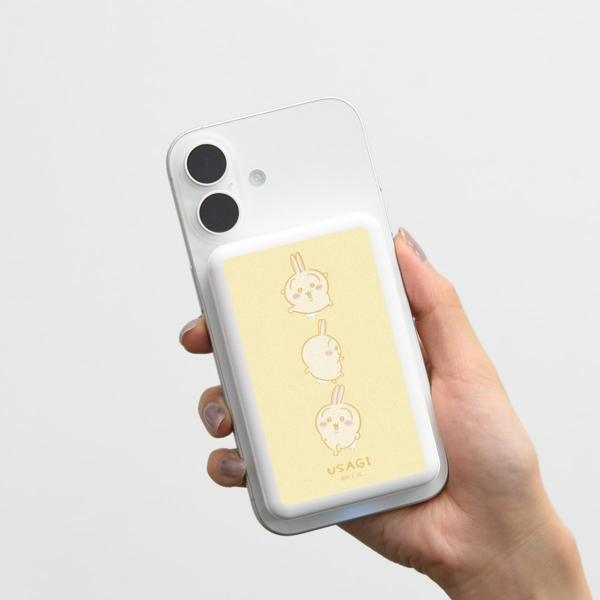 吉伊卡哇 MagSafe適用 無線鋰充電器 5000mAh (兔兔)