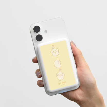 吉伊卡哇 MagSafe適用 無線鋰充電器 5000mAh (兔兔)