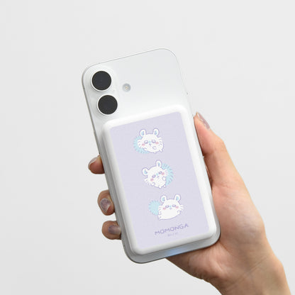 吉伊卡哇 MagSafe適用 無線鋰充電器 5000mAh (小桃鼠)