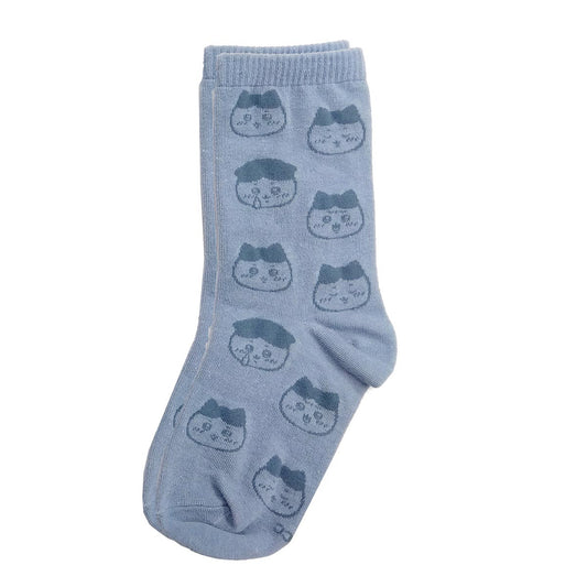 치이카와 크루 삭스 (하치와레 얼굴 풀패턴) 키즈용