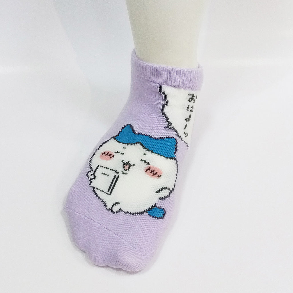 Chiikawa Sneakers Length Socks (Hachiware Oyoshi) For Kids