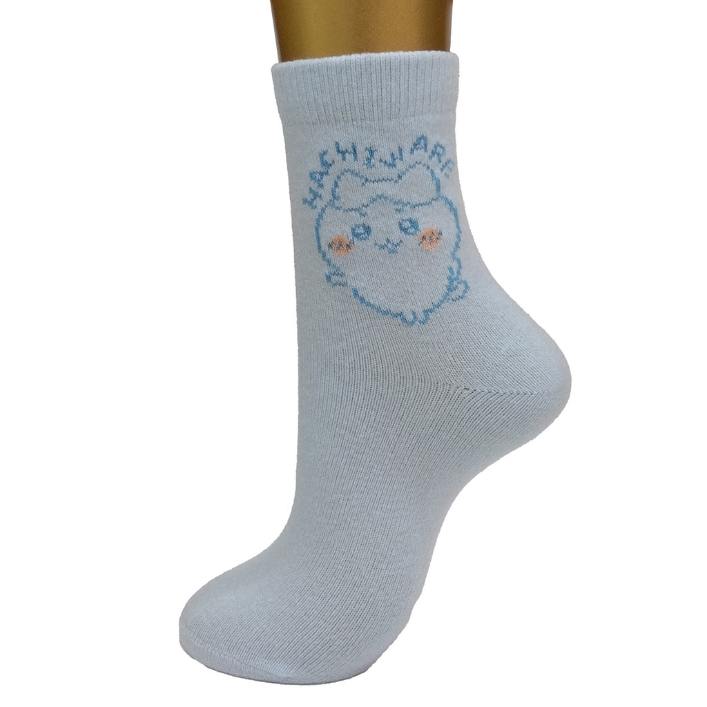 Chiikawa Room Socks（Hachiware萨克斯管灰色）2对女士