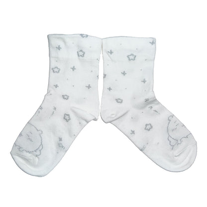 치이카와 라메 크루 양말 (치이카와 화이트) 여성용