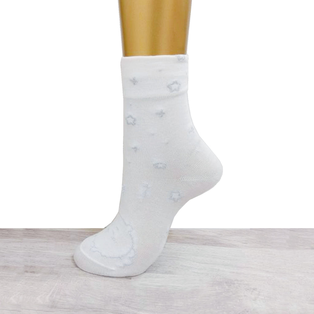 Chiikawa Rame Crew Socks (Chiikawa White) For Ladies