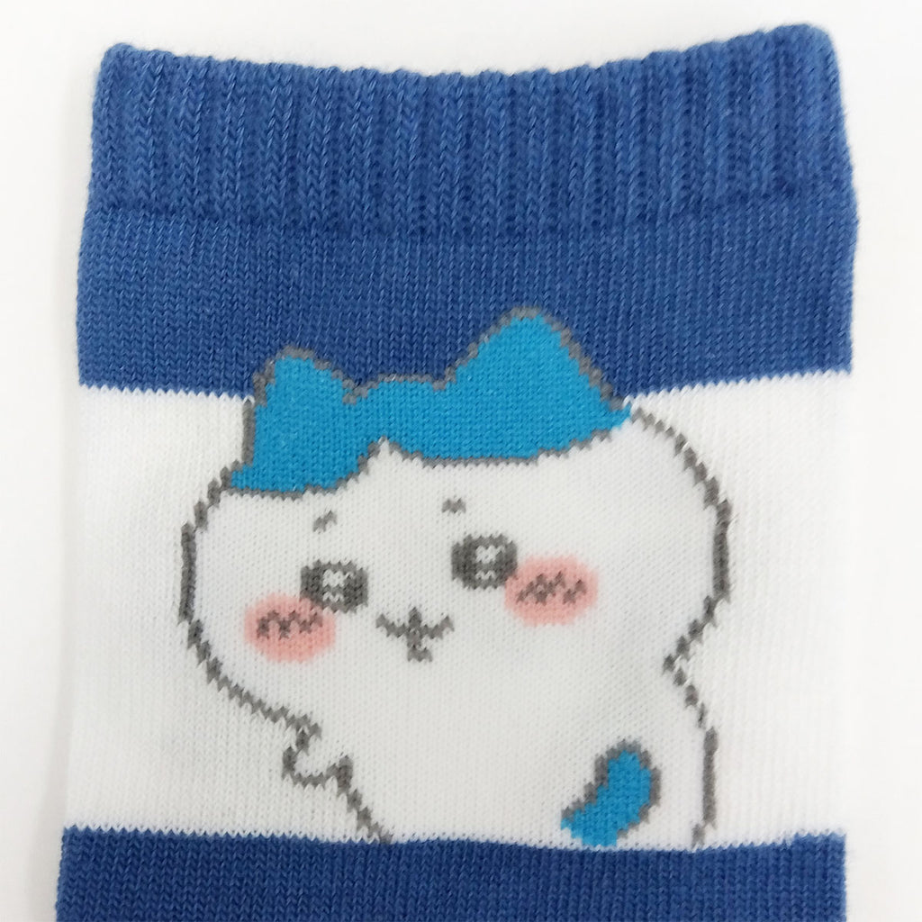 Chikawa Crew Socks（Hachiware Furumuki Blue）