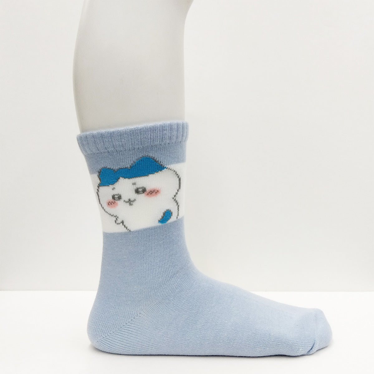 치이카와 크루 양말 (하치와레 돌아본 모습, 색스 블루)