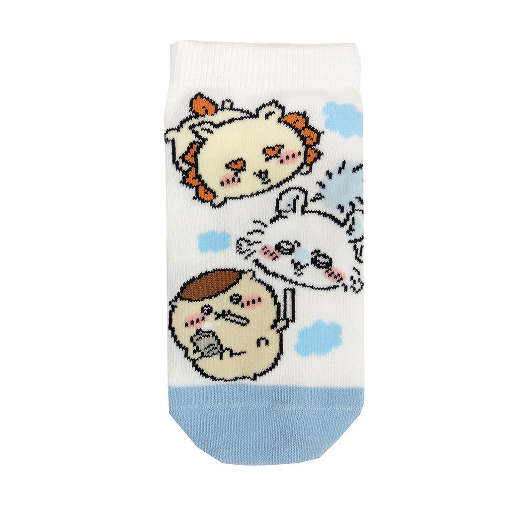 Chiikawa Sneakers Length Socks (Sub Sky) For Kids