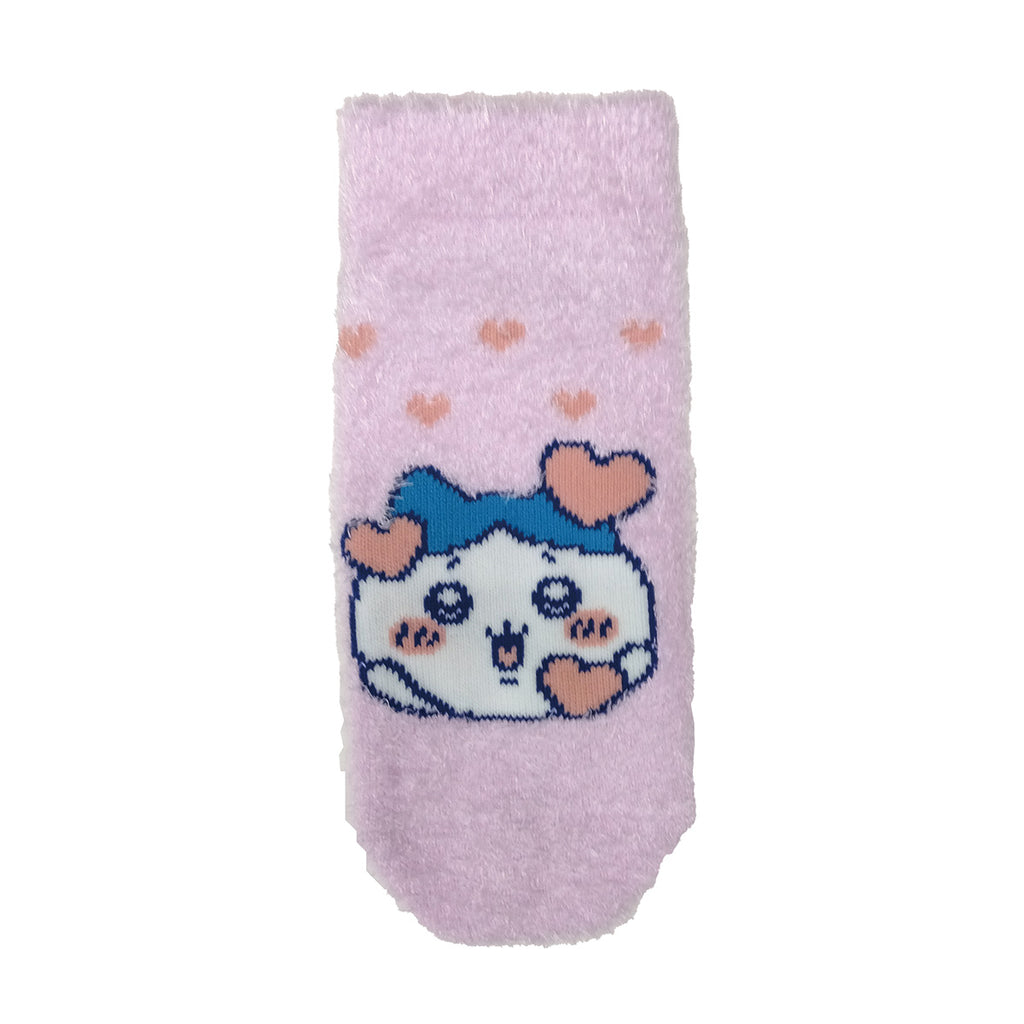 Chikawamokomoko Sneakers Length Socks (HachiwareHeart pink) For kids