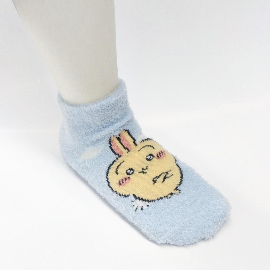 Chikawamoko Sneakers Length Socks (Rabbit Arms Saxophone) For Kids