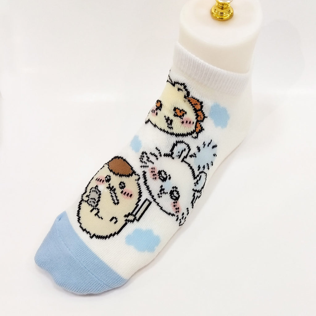 Chiikawa Sneakers Length Socks (Sub Sky) For Ladies