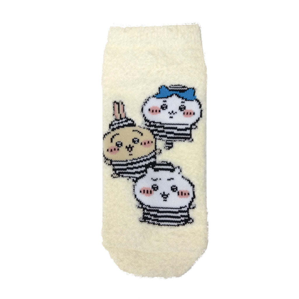 Chikawa Fuwamoko Sneakers Length Socks (Prisoner Cream) For Ladies