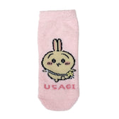 Chikawa Fuwamoko Sneakers Length Socks (Rabbit Pink) For Ladies