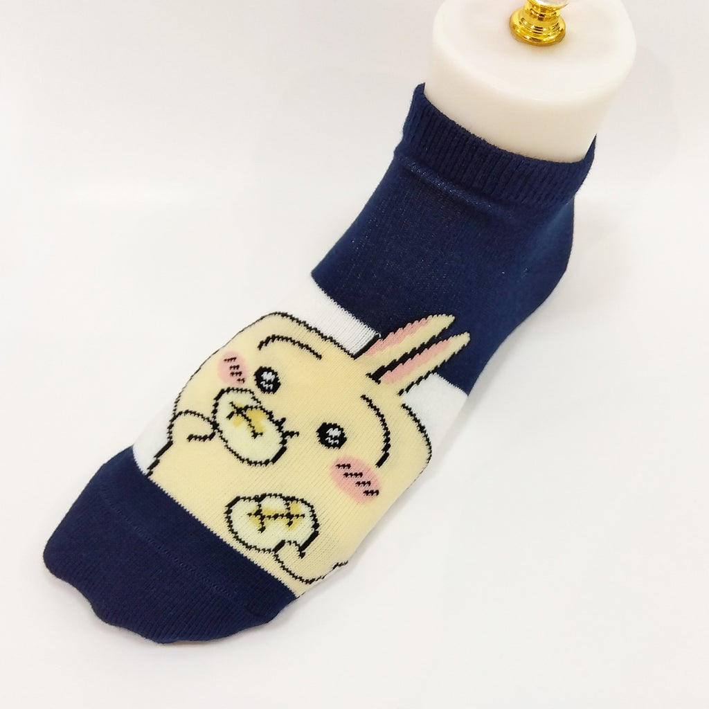 Chiikawa Sneakers Length Socks (Rabbit Char Soo) For Ladies