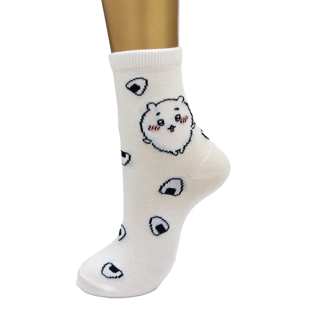 Chikawa Crew Socks (Onigiri) Ladies