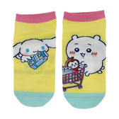 Chiikawa x Sanrio Characters Sneaker Socks (Chiikawa / Cinnamoroll) Women's