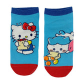 Chiikawa x Sanrio Characters Sneaker Socks (Hachiware / Hello Kitty) Women's