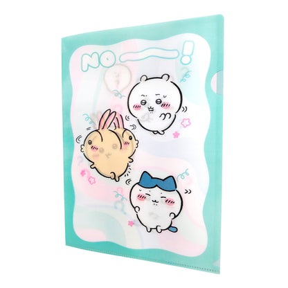 ちいかわ レンチキュラーシングルクリアファイル（NO！）