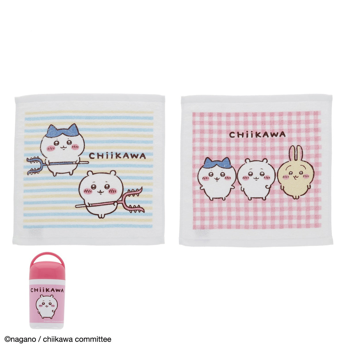 ちいかわ アニメ『ちいかわ』 ハンドタオル2枚組 ケース付き