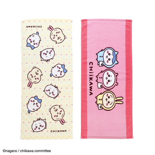 ちいかわ アニメ『ちいかわ』 フェイスタオル2枚組（いつもいっしょ）