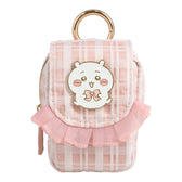 치이카와 카라비너 포함 미니 파우치 (체크 - 치이카와)