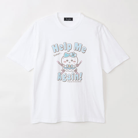 ちいかわ 超まじかるちいかわ ビッグTシャツ Help Me Again！ ホワイト | ちいかわマーケット