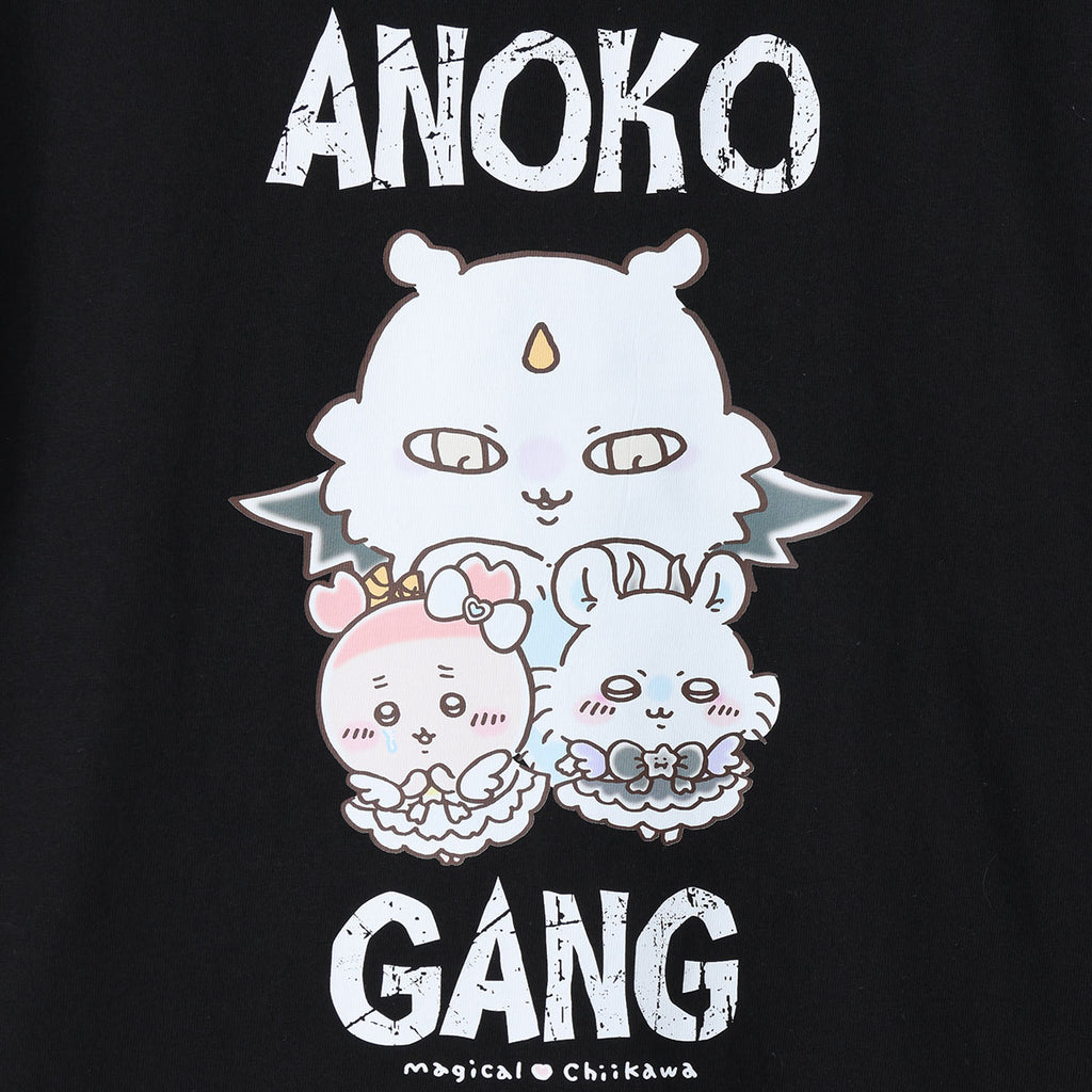 ちいかわ 超まじかるちいかわ Tシャツ ANOKO GANG ブラック