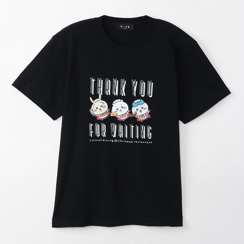 ちいかわ ちいかわレストラン Tシャツ THANK YOU FOR WAITING