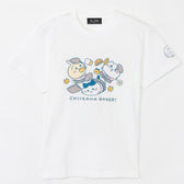 ちいかわ ちいかわベーカリー Tシャツ 転びまくるトリオ ホワイト