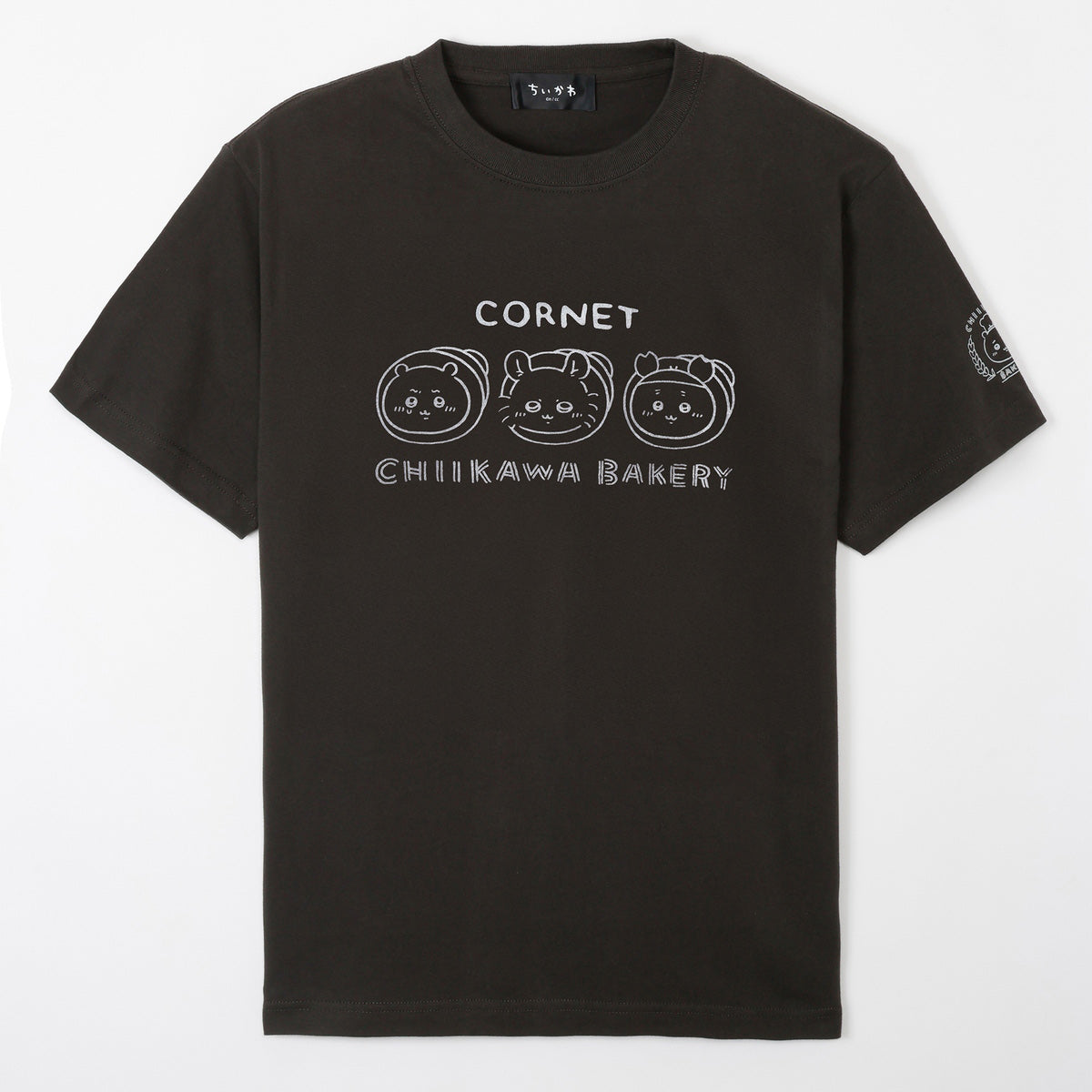 吉伊卡哇 吉伊卡哇麵包店 T恤 羊角麵包三人組 炭黑