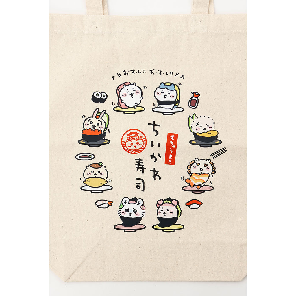 Chikakawachi Ikawa Sushi Tote Bag Convention Sushi Natural