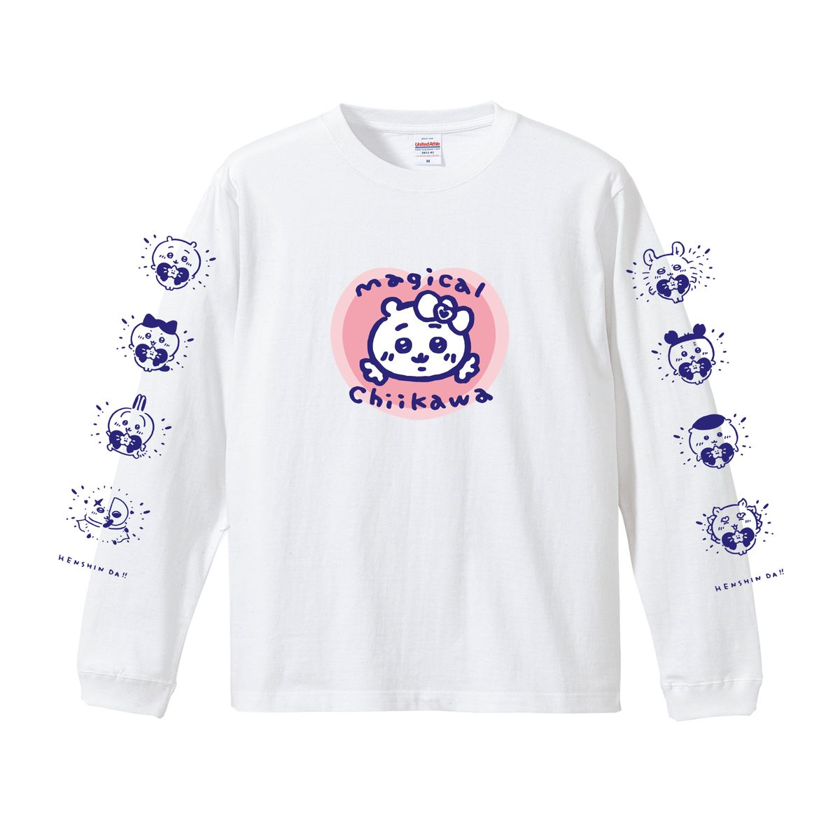 ちいかわ まじかるちいかわ L/S Tシャツ 変身前 ホワイト