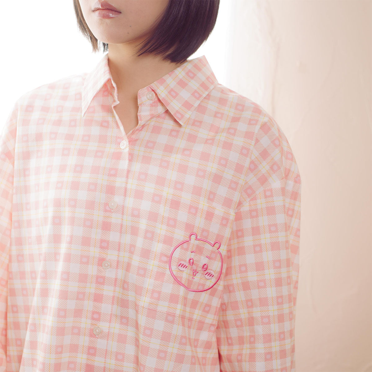 吉伊卡哇 格子系列襯衫 吉伊卡哇 粉紅色