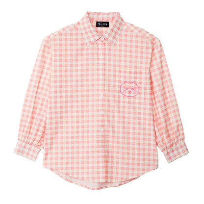 吉伊卡哇 格子系列襯衫 吉伊卡哇 粉紅色