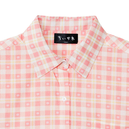 吉伊卡哇 格子系列襯衫 吉伊卡哇 粉紅色
