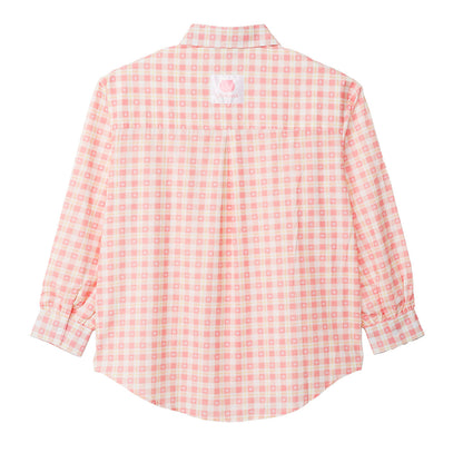 吉伊卡哇 格子系列襯衫 吉伊卡哇 粉紅色