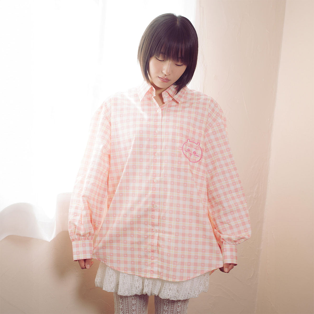 吉伊卡哇 格子系列襯衫 吉伊卡哇 粉紅色