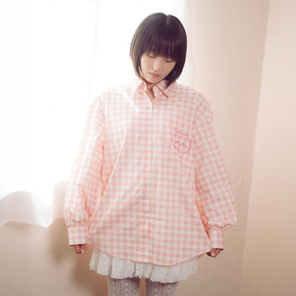 吉伊卡哇 格子系列襯衫 吉伊卡哇 粉紅色