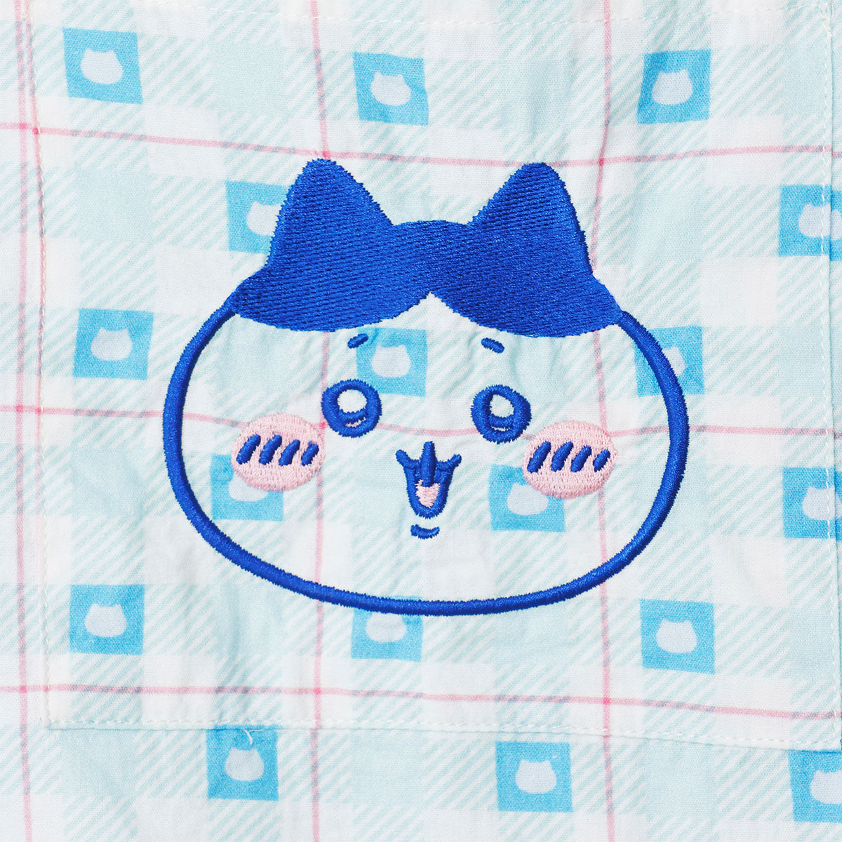 吉伊卡哇 格子系列襯衫 小八貓 藍色