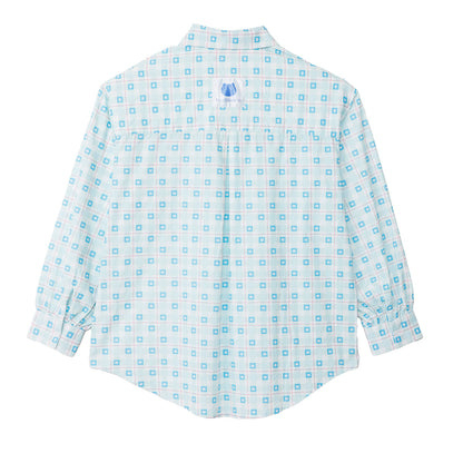 吉伊卡哇 格子系列襯衫 小八貓 藍色